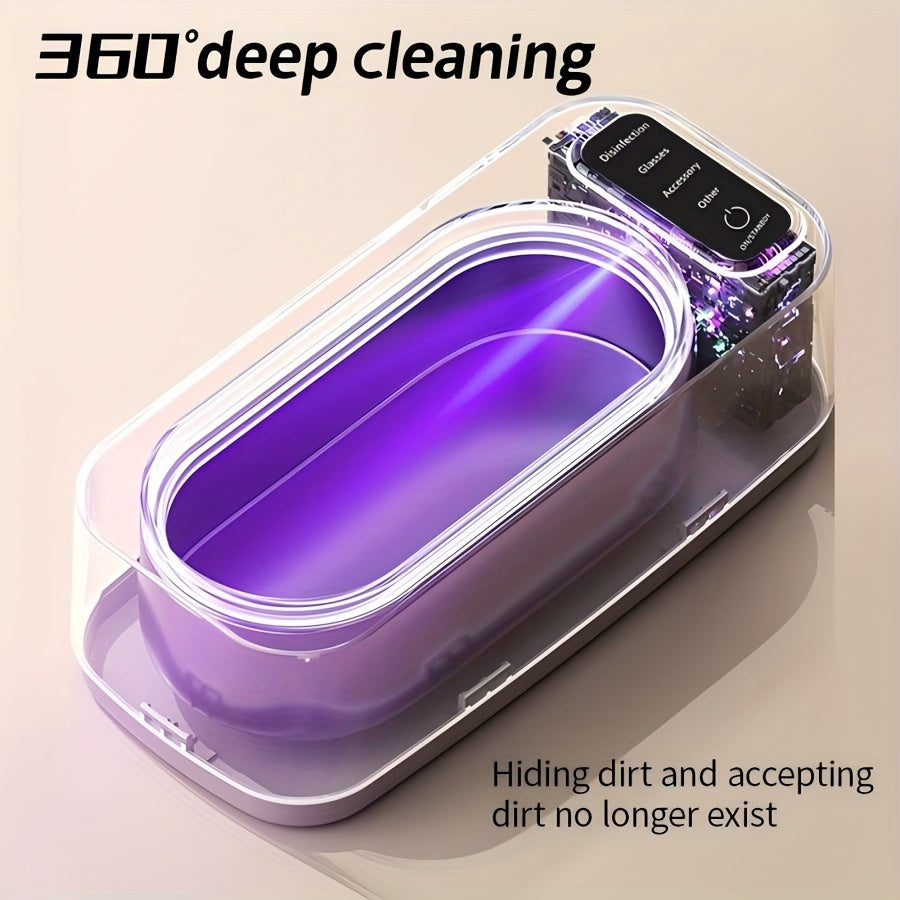 Yuqori chastotali ovoz to'lqini tozalash mashinasi, 360° chuqur tozalash uchun turli xil buyumlar, 220-240V, Evropa ulagichi