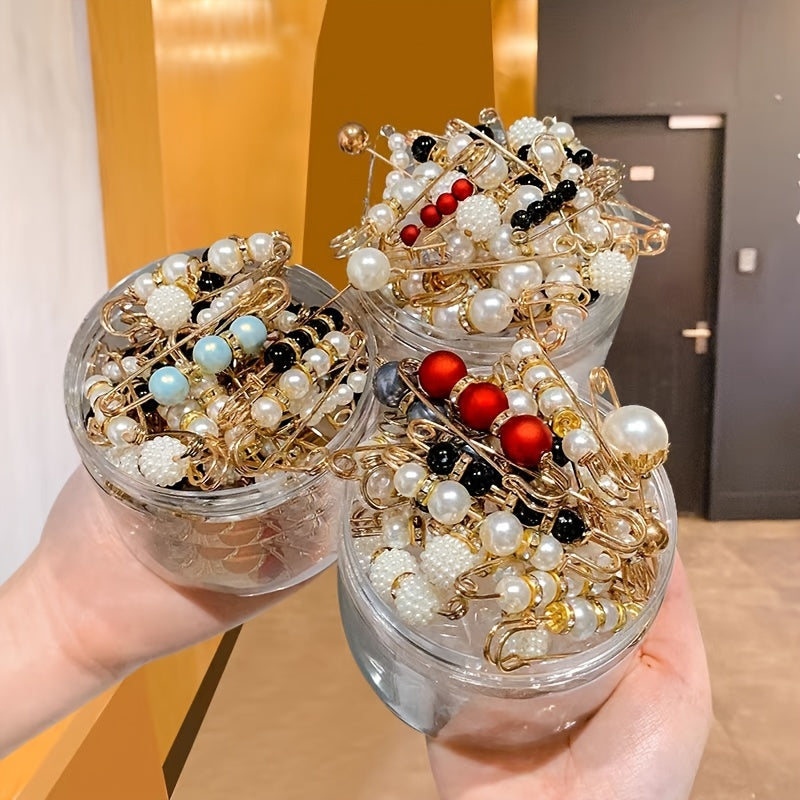 Moslashuvchan faux marjon belbogʻi skrt kliplar, yoritilishga qarshi tokchalar, kiyimlar uchun broshlar, 10 yoki 20 ta to'plam