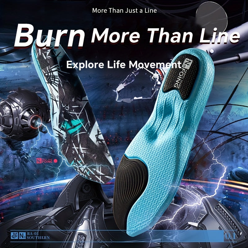 Men Women Breathable Flat Sole Insoles Cushioned Shoe Pads