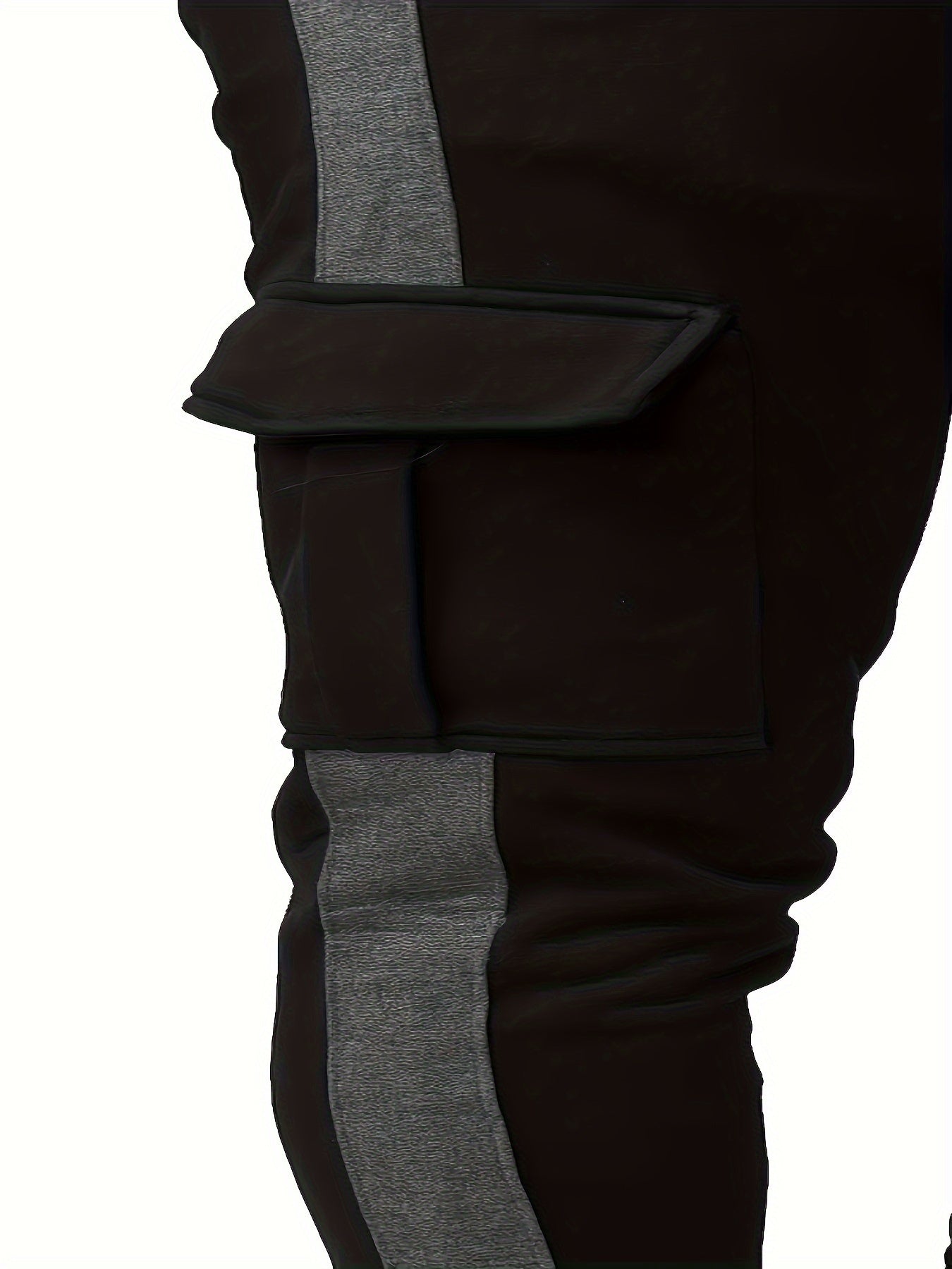 Erkaklar kuz/qish tasodifiy sport kiyimlari to'plami: Kapüşonli fermuarlı kurtka va tortma belli sport shimlari, polyester, tashqi faoliyatlar uchun odatdagi moslik.