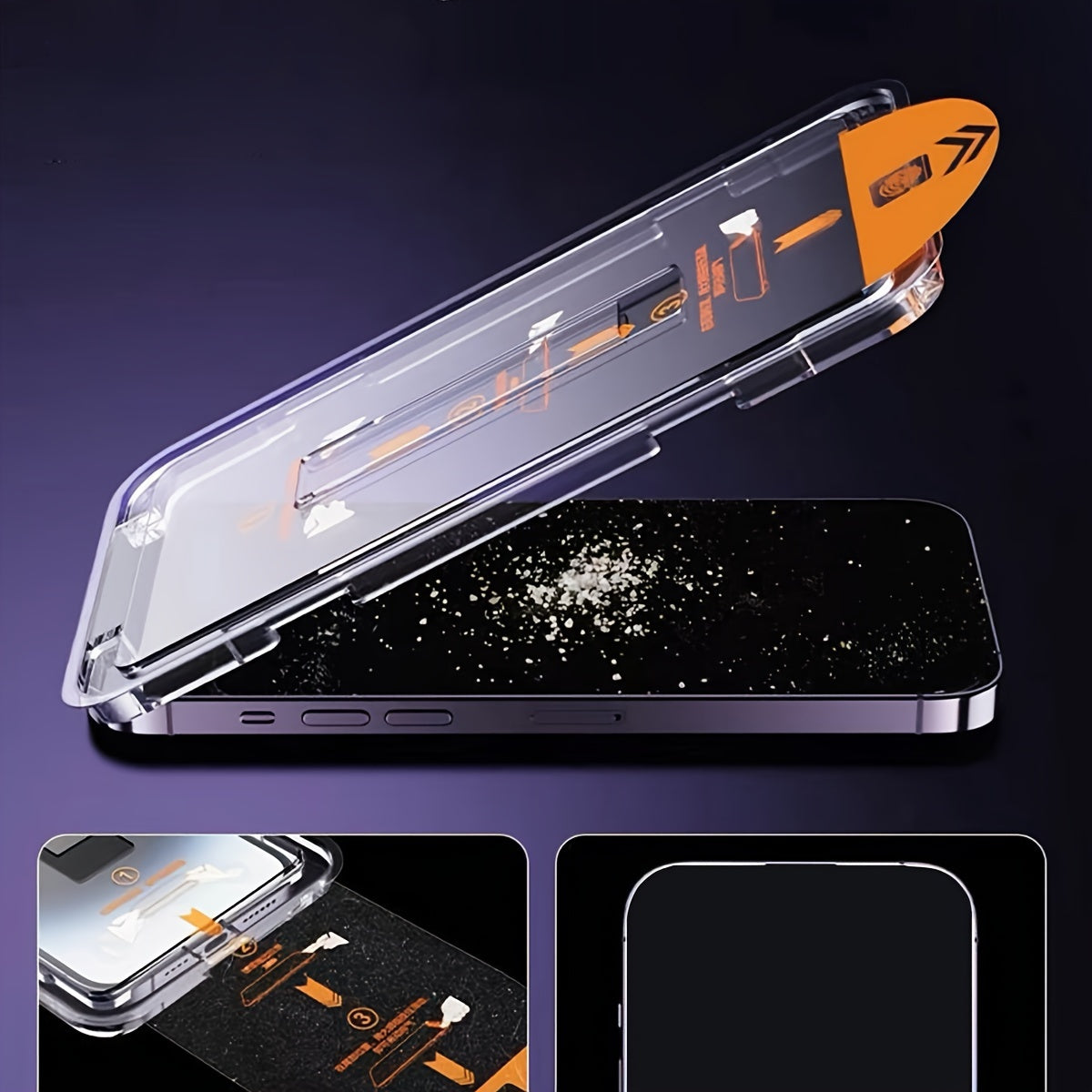 Protector de pantalla de vidrio templado para iPhone con laminador 1 pieza