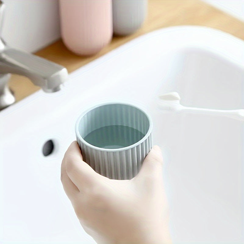 Travel Toothbrush Set with Portable Washing Cup, Mouthwash Cup, Large Toothpaste Tube and Storage Box