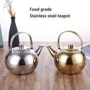 Stainless Steel Tea Kettle with Drain Spout for Induction Gas and Commercial Use