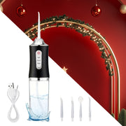 Rechargeable Electric Plaque Cleaner for Men and Women Portable with 4 Nozzles