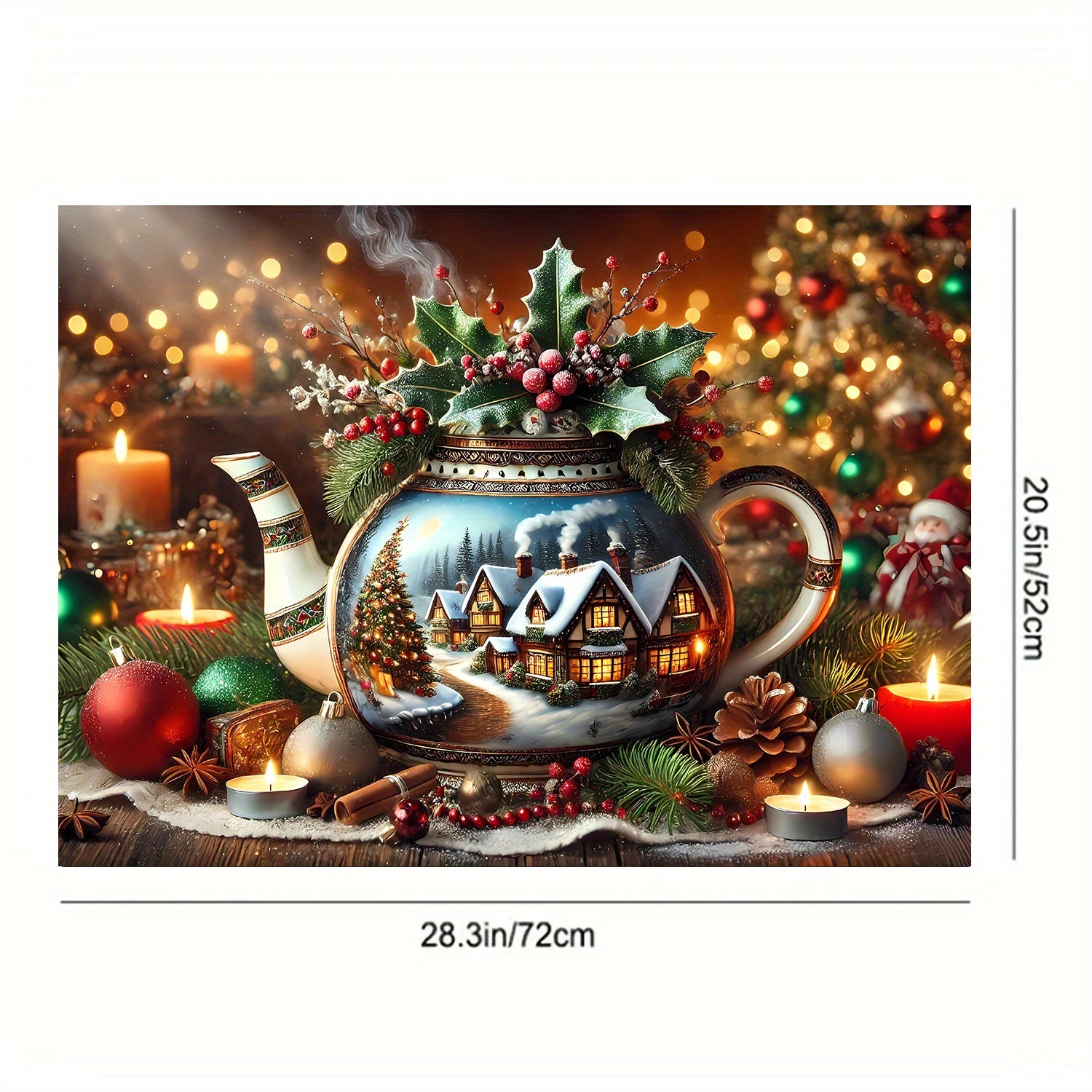 Christmas Themed Stove Top Protector Waterproof Scratch-Resistant Heat-Resistant Cover