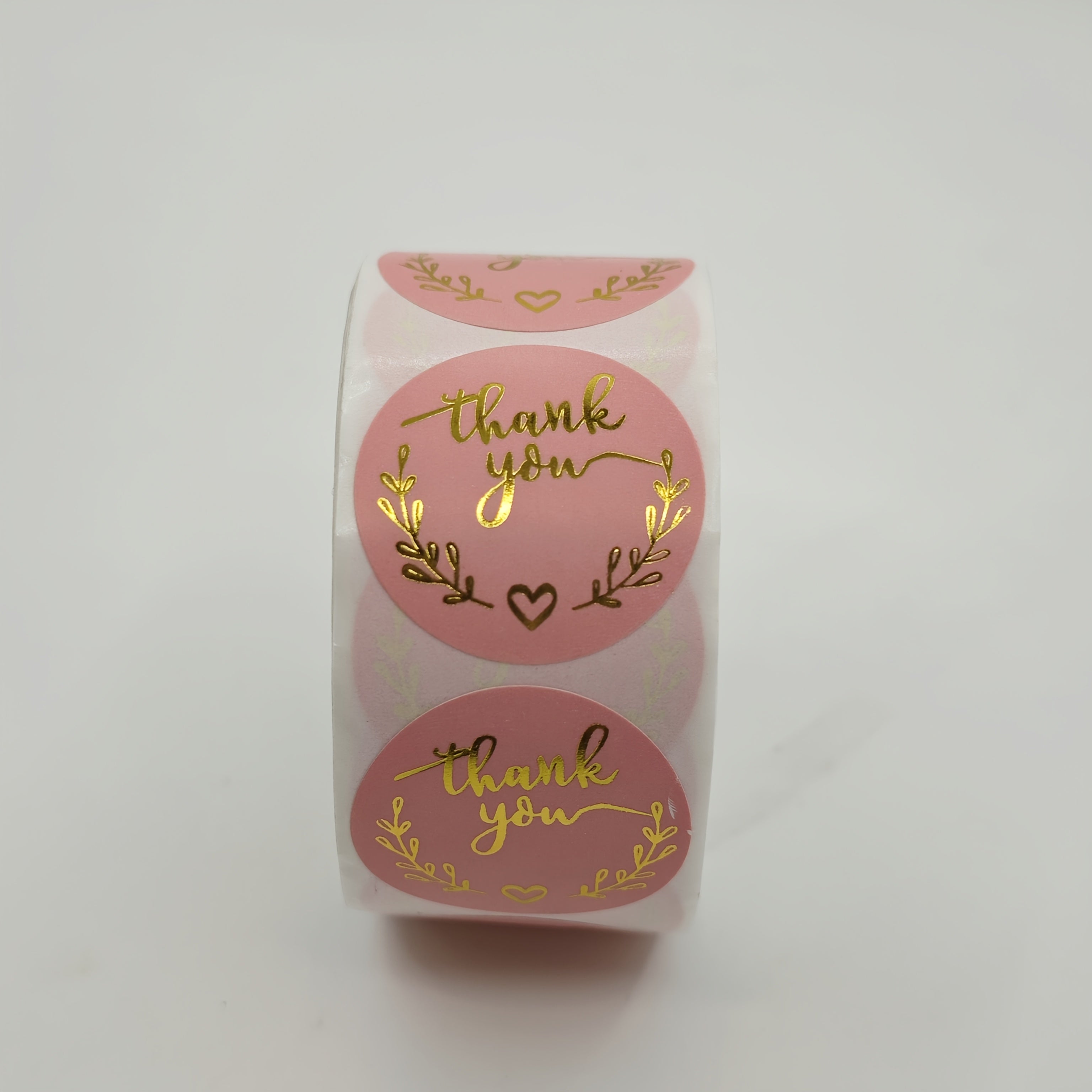 800 Red Heart Glitter Round Sticker Rolls for Envelope Seals Gift Packaging and Scrapbooking