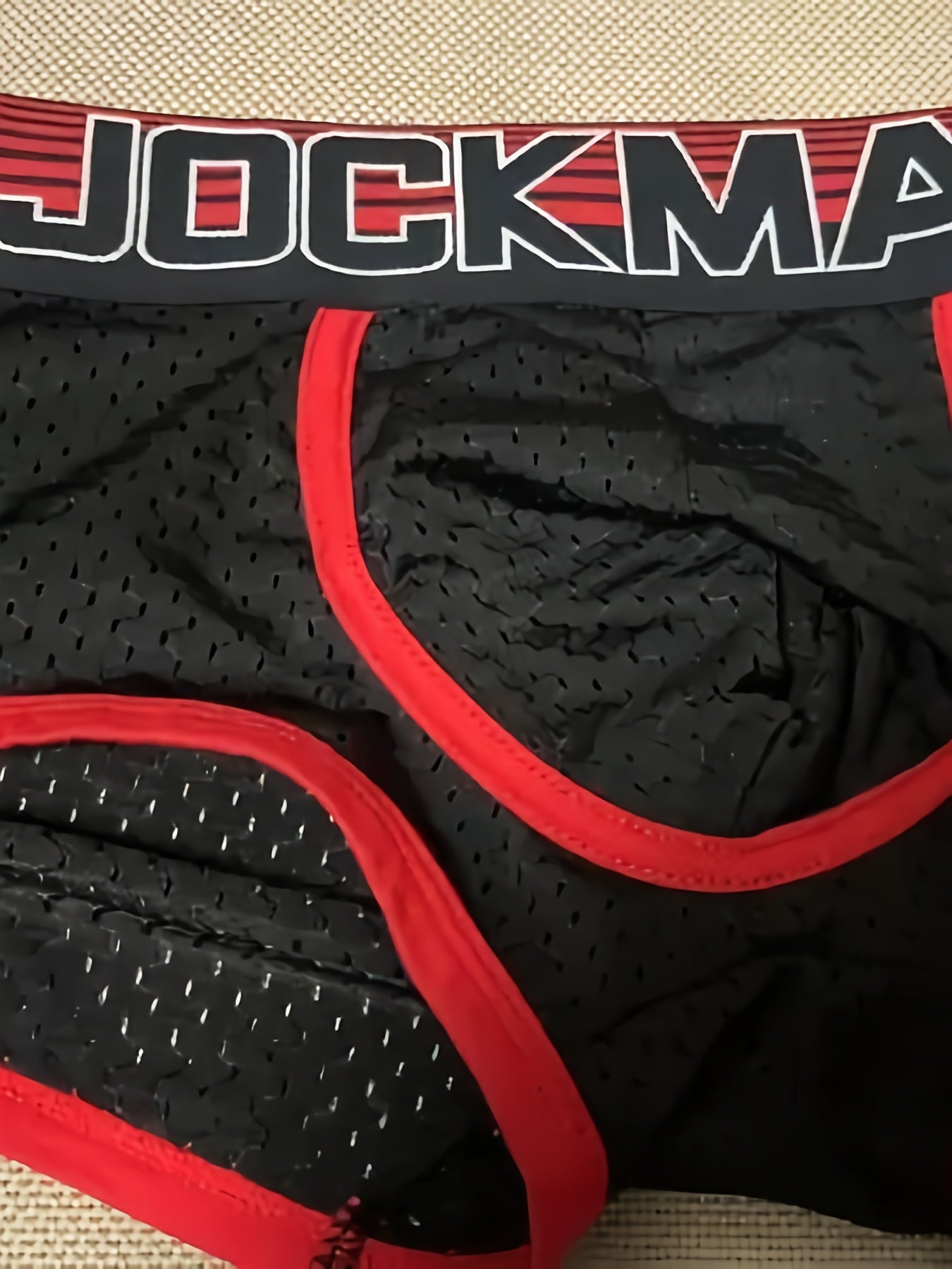 Men's Breathable Nylon Mesh Boxer Briefs Semi-Sheer Solid Color Low Waist Sports Underwear