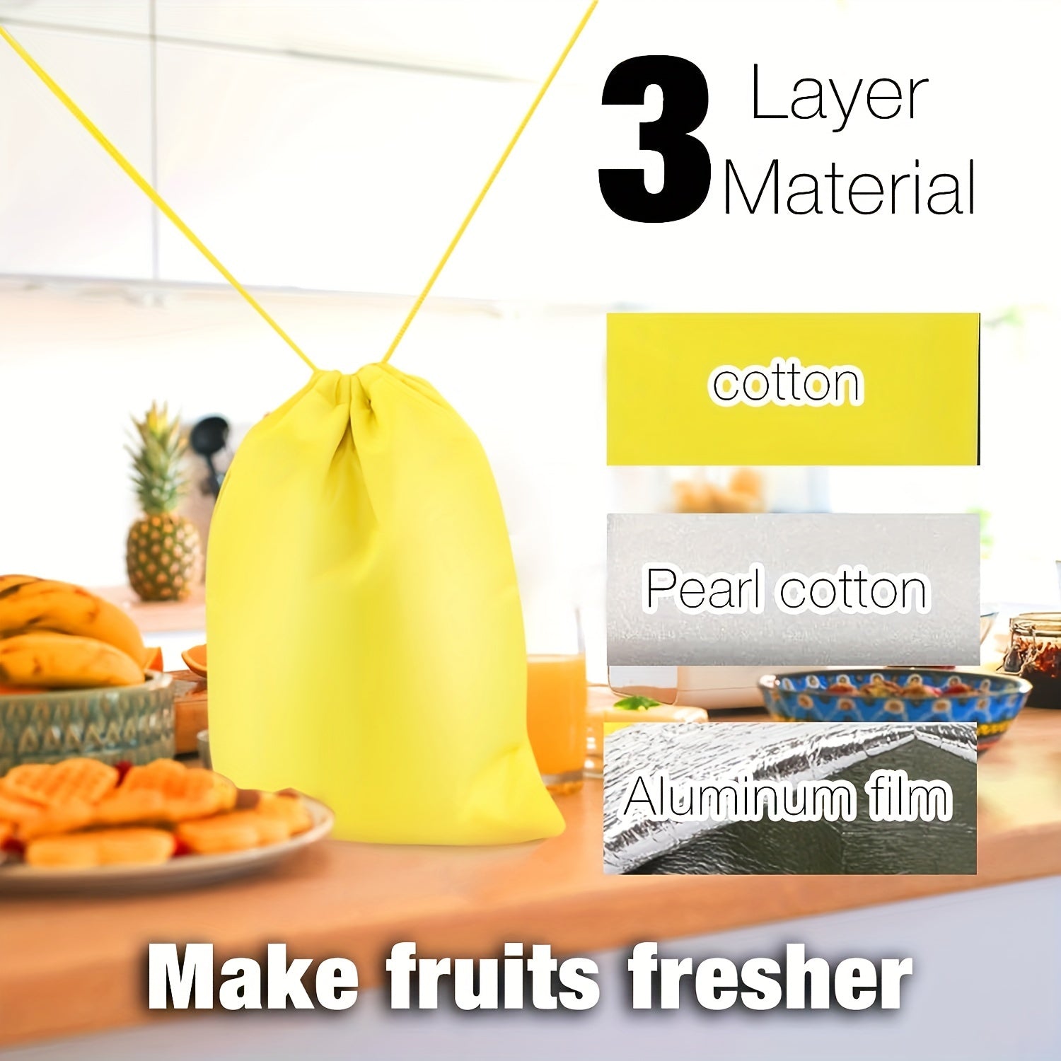 Reusable Storage Pouches for Fruits and Vegetables Washable Durable Eco-Friendly