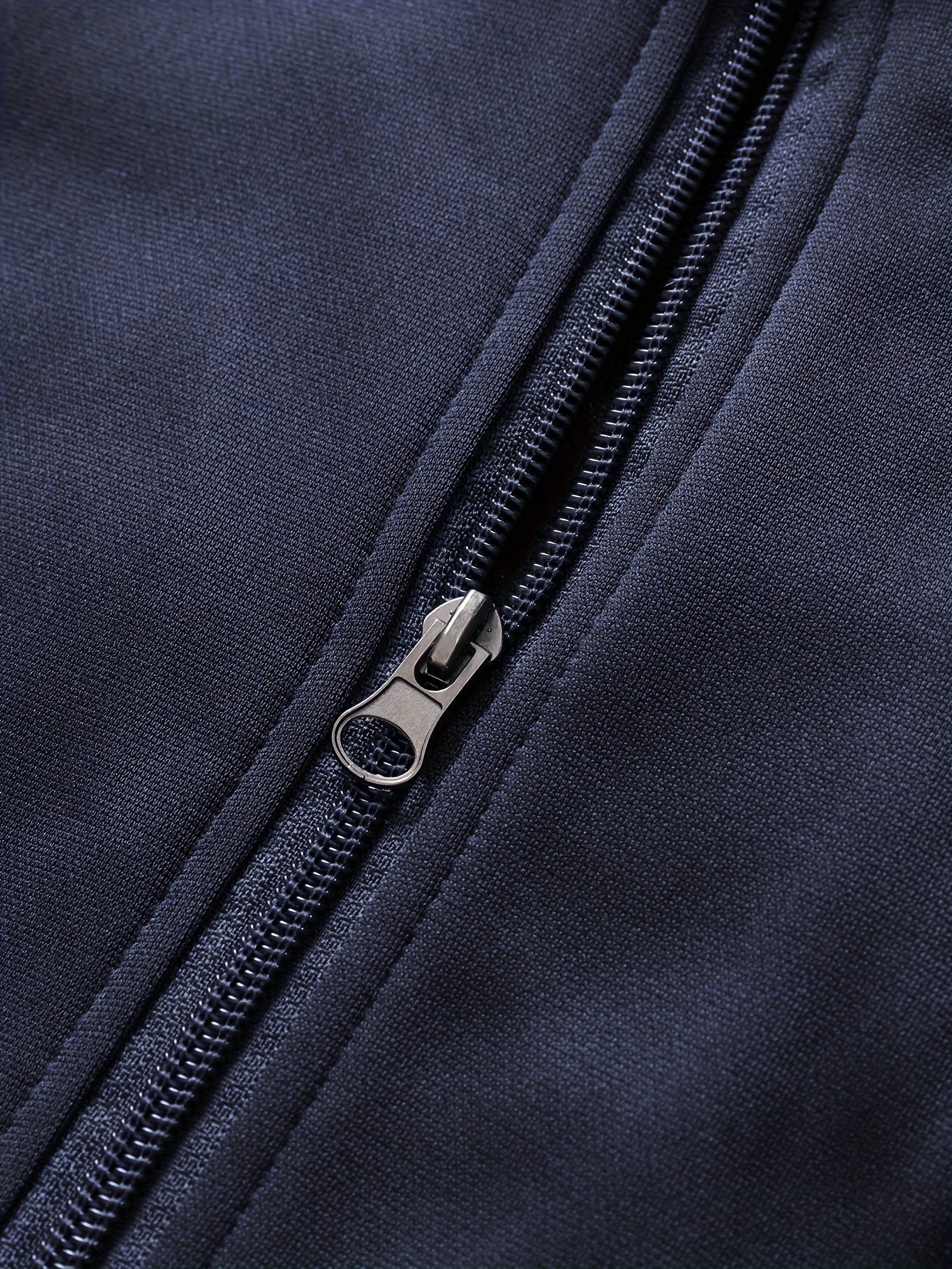 Men's Floral Print Knitted Fabric Two-Piece Sports Set with Long Sleeves and Stand Collar