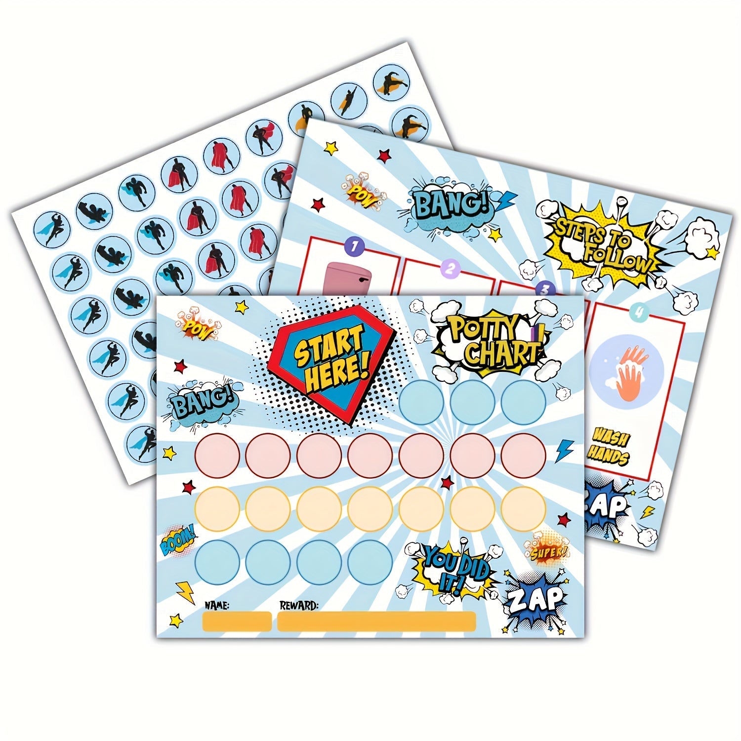 Gráfico de entrenamiento para el inodoro de niños pequeños con diseño de excavadora y pegatinas