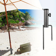 Heavy-Duty Steel Umbrella Base Stand for Outdoor Use Fits 28-32mm Poles