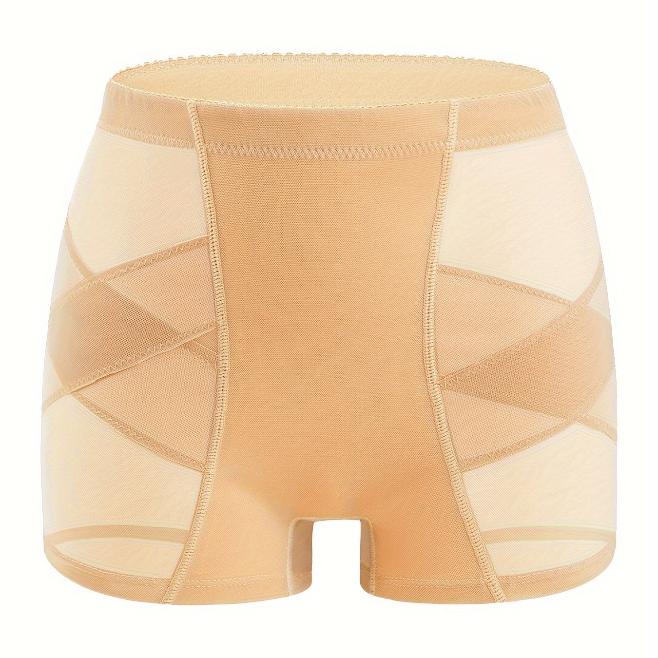 Bragas moldeadoras de malla para mujer, control de abdomen, pantalones cortos de compresión para levantamiento de glúteos