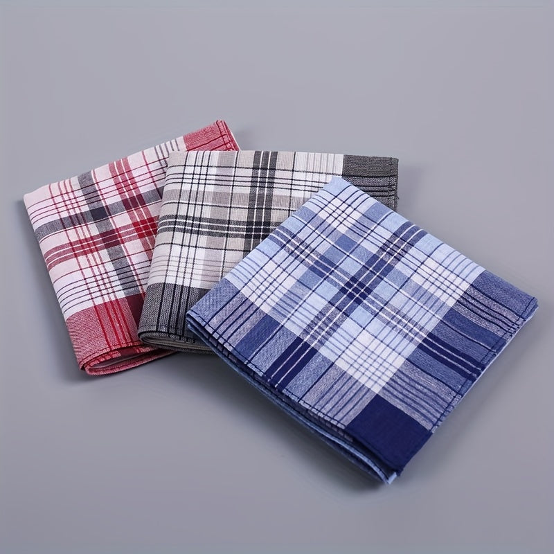 Set of 6 Cotton Handkerchiefs for Men Soft Vibrant Modern Patterns