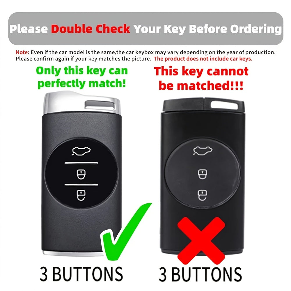 Silicone Car Key Cover With Keychain Compatible for SUVs and Sedans