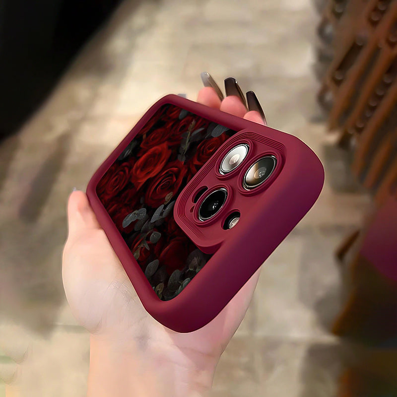 Mobile Phone Case TPU Rose Garden Pattern for iPhone Models