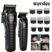 High-Capacity Cordless Hair Clipper Set for Men Digital Display USB Rechargeable 3200mAh