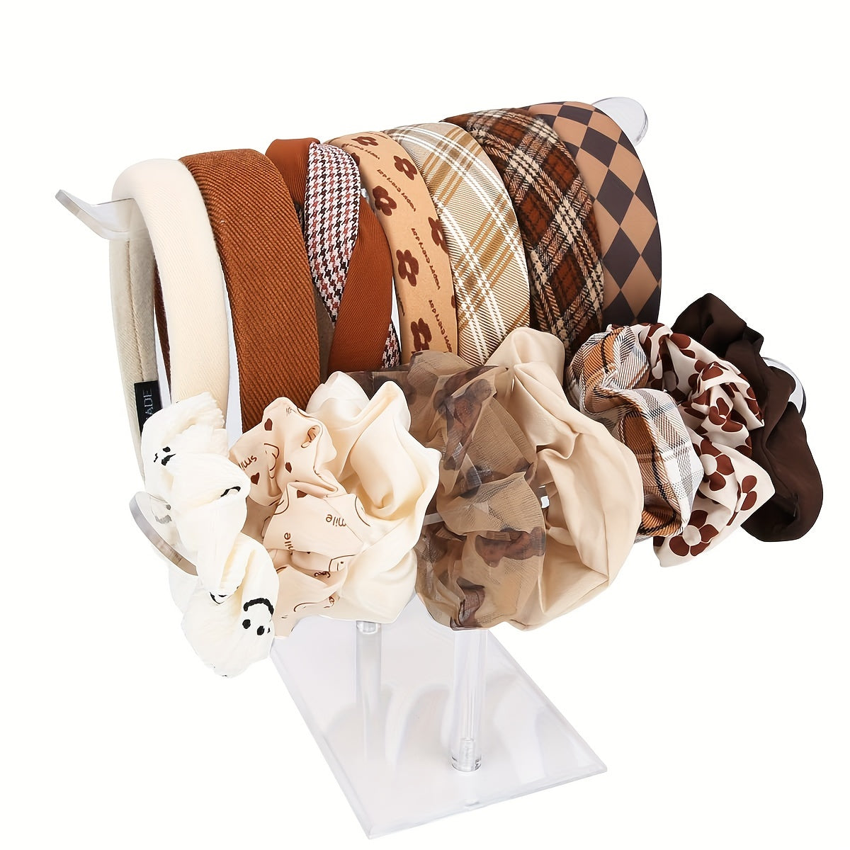 Akril zargarlik buyumlarini tashkil etuvchi, boshbog'lar va aksessuarlar uchun ikki qavatli