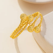 Women’s Retro Alloy Open Cuff Bracelet for Parties and Gifts