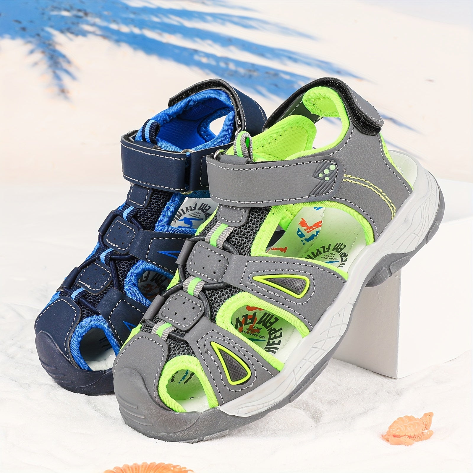 Kids' Sport Sandals for Boys and Girls, Closed Toe, Breathable, Summer Outdoor Shoes