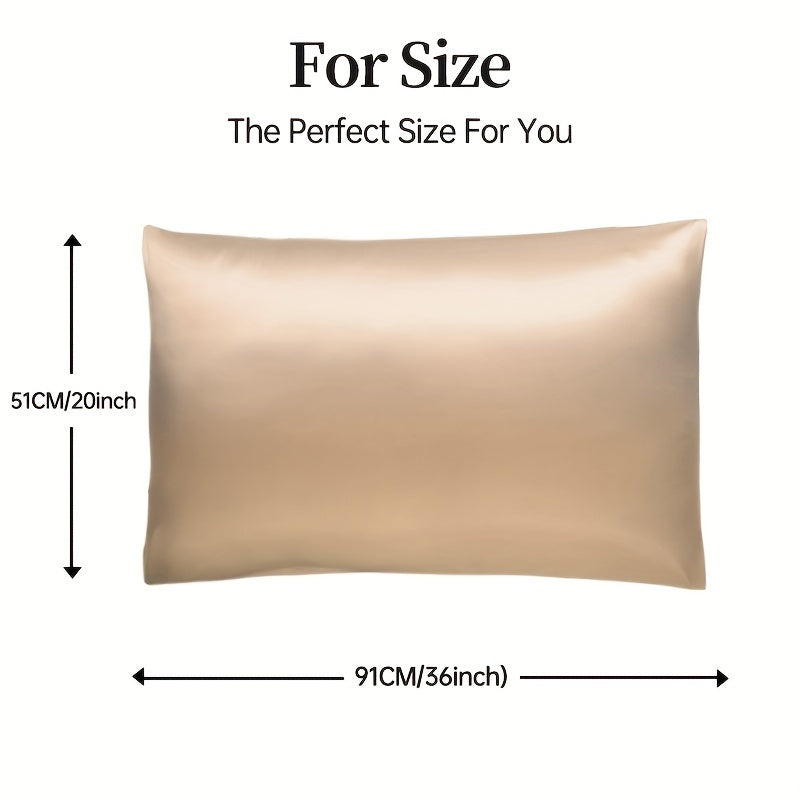 Toza rangli ipak yostiq qopqog'i to'quvchan teri va soch parvarishi uchun, hashamatli his