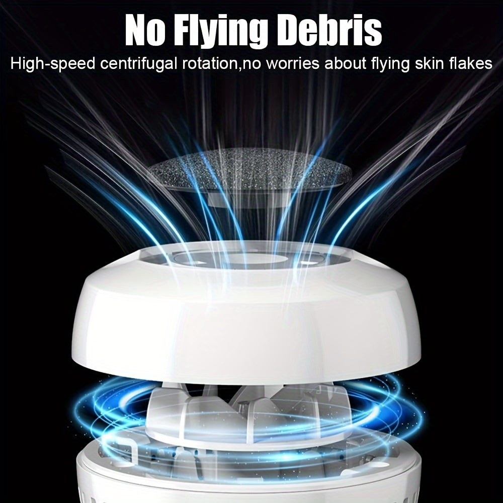 USB перезаряжаемая ванна для ног для удаления мозолей и омертвевшей кожи, 2 режима скорости, диаметр 6,5 см, высота 9 см, праздничный подарок для домашнего спа