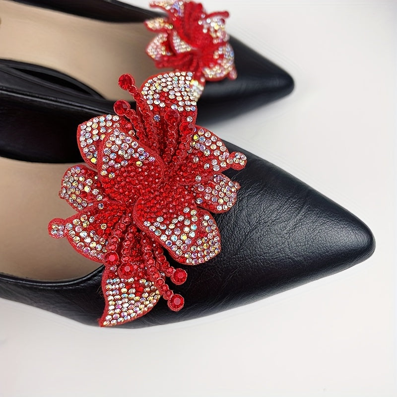 Women's Rhinestone Shoe Clips Detachable DIY Decor Accessories