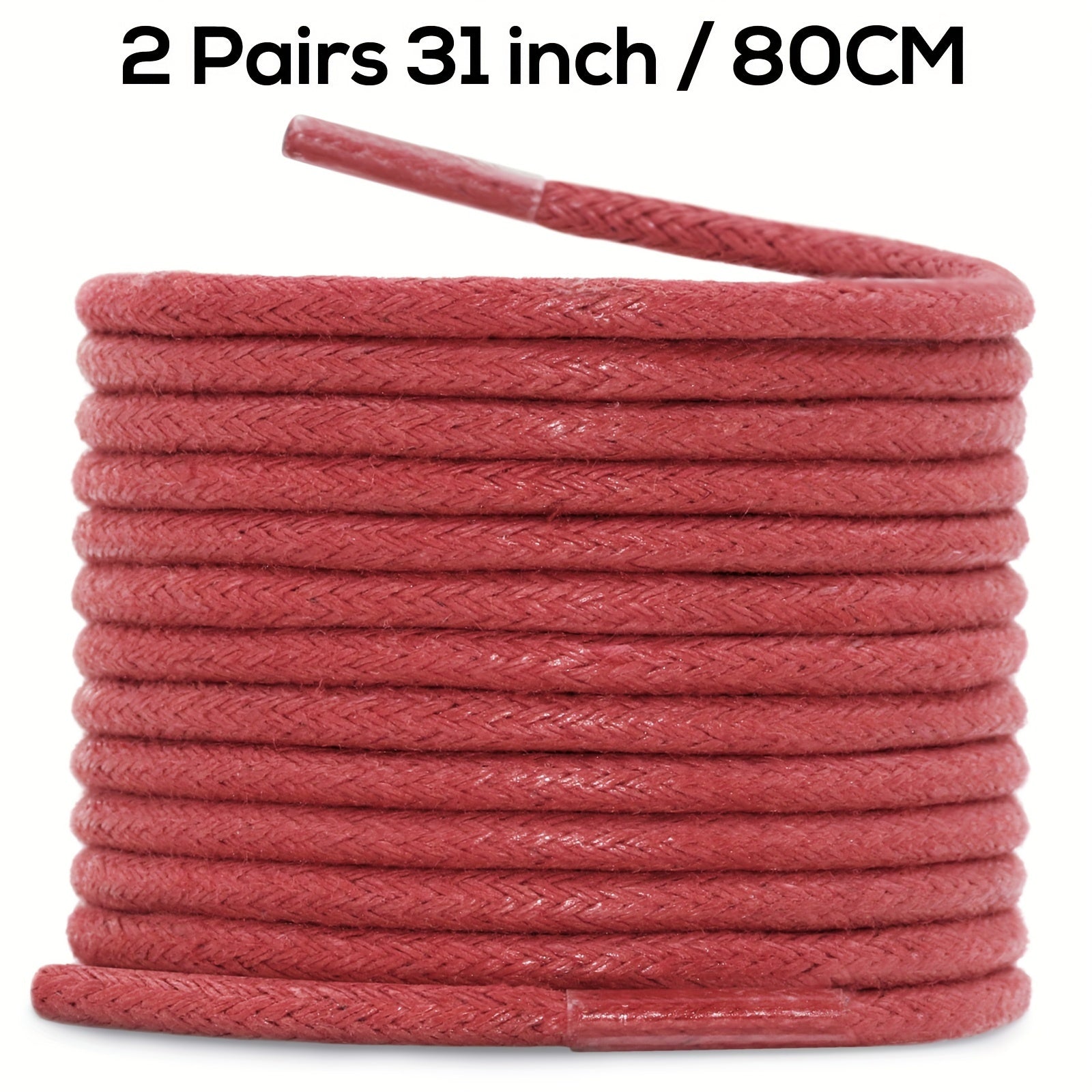 Unisex Waxed Shoelaces 0.25cm Thick Round Replacement Multi-Coloured 4 Pairs