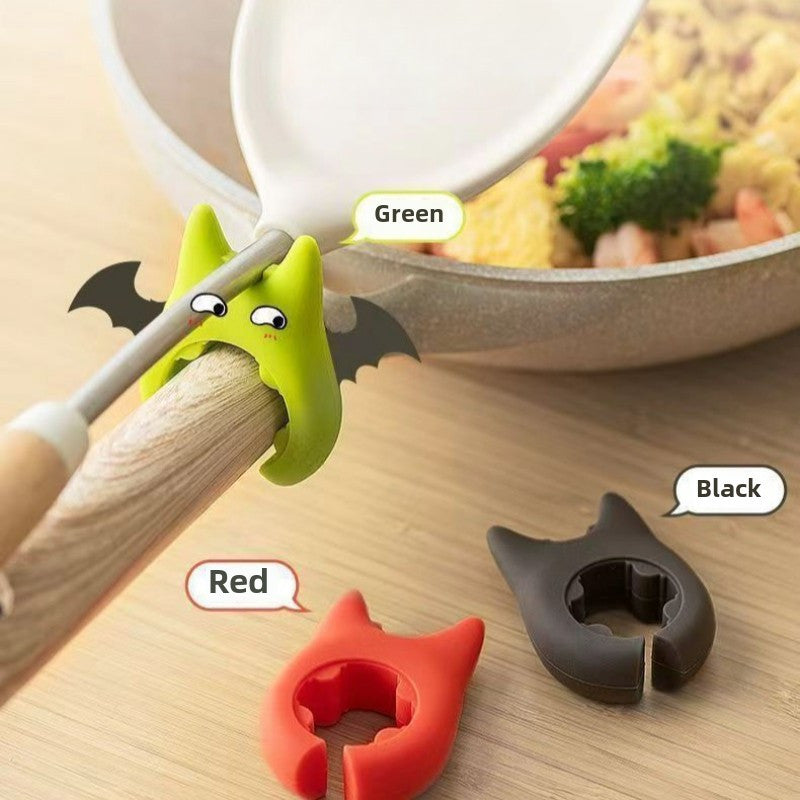 4 ta plastik spatula ushlagichlari to'plami, sirpanmaydigan oshxona lopatasi uchun dam olish joyi, to'kilmas oshxona asboblari tashkilotchisi, burg'ulashni talab qilmaydigan oson o'rnatish.