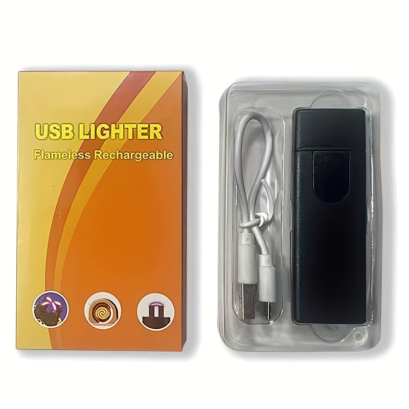 Rechargeable Windproof Electric Lighter Portable Touch-Sensing Tungsten Flameless