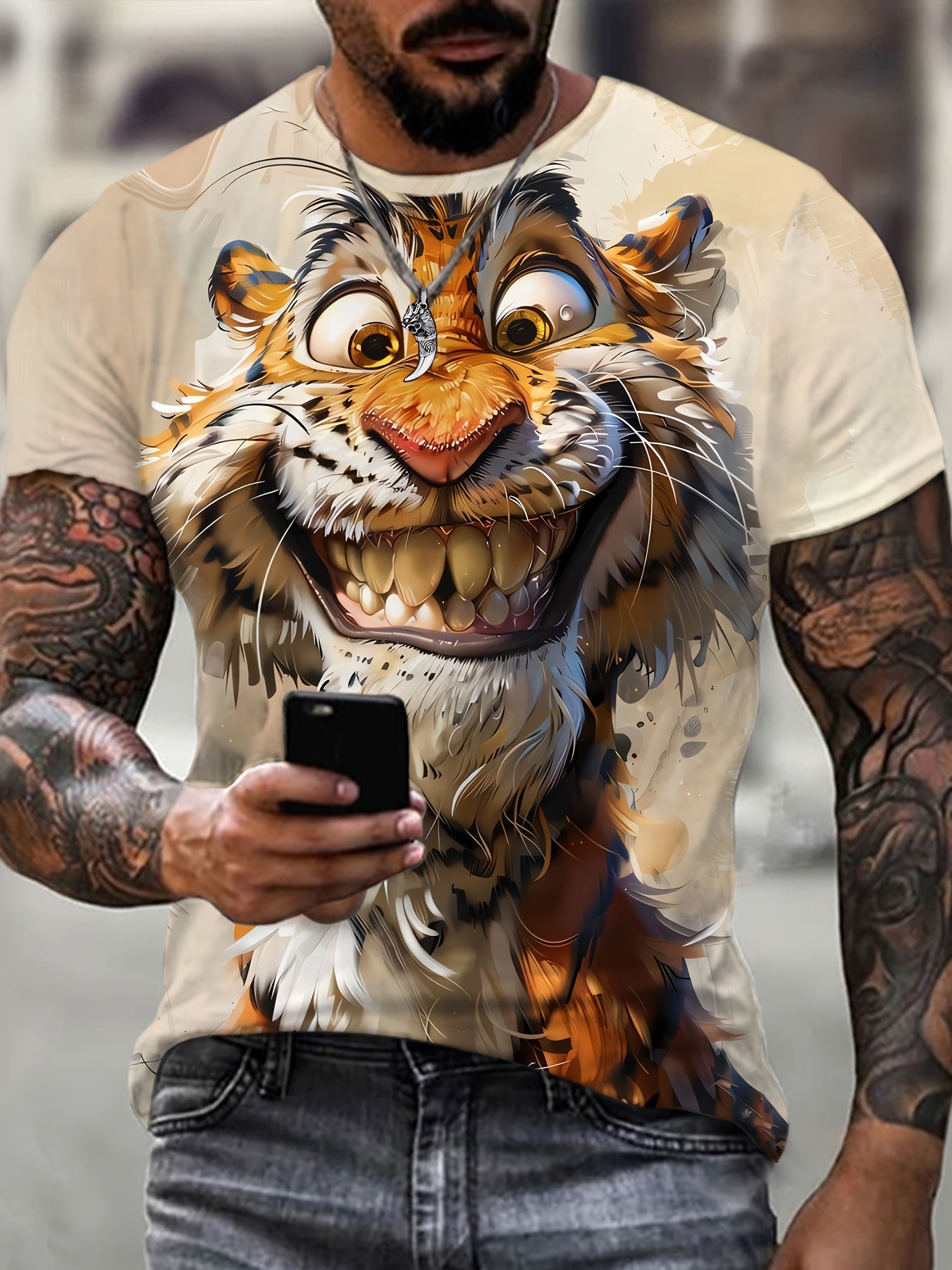 Мужская винтажная 3D-печатная рубашка Henley с длинным рукавом, повседневная верхняя одежда в зеленом, синем и фиолетовом цветах