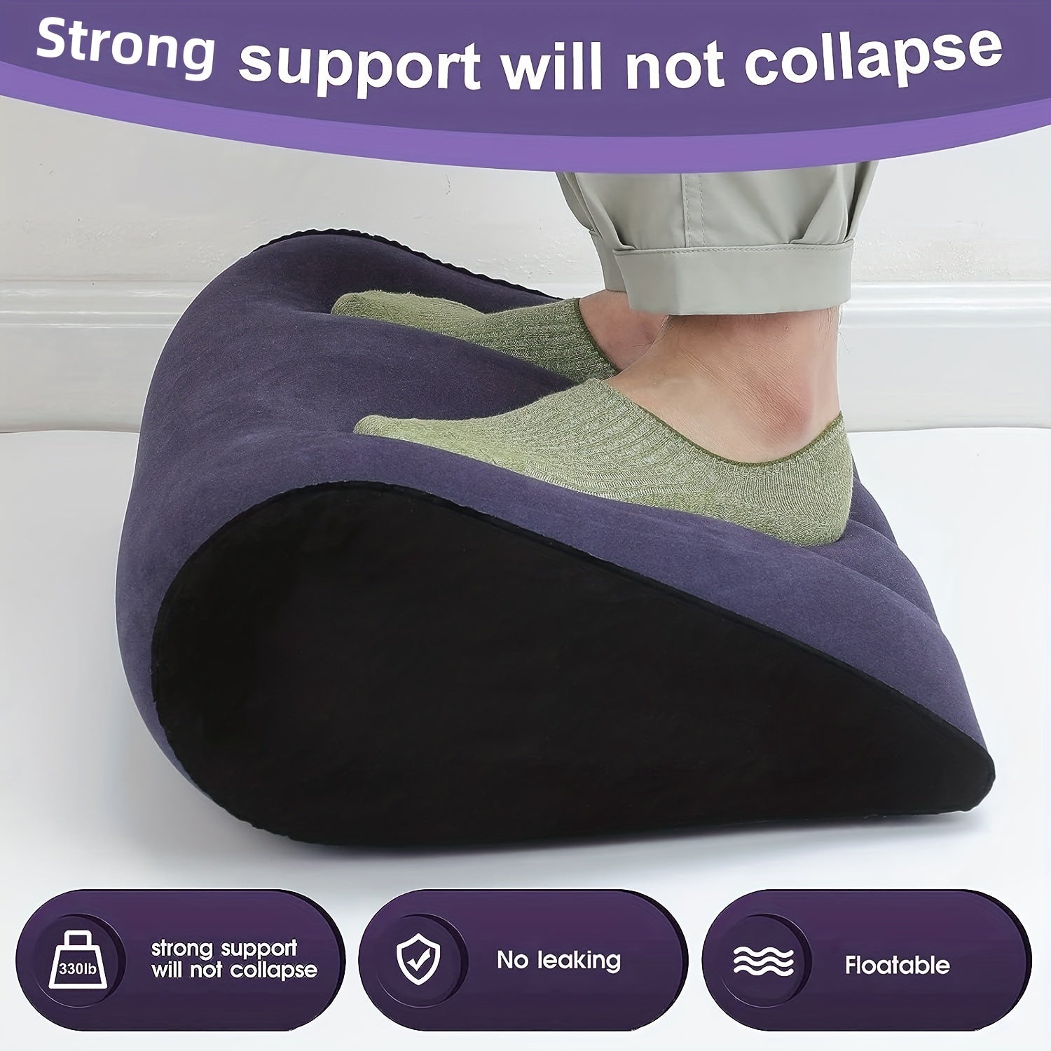 Inflatable Travel Pillow Widening Design for Camping Pregnancy Comfort