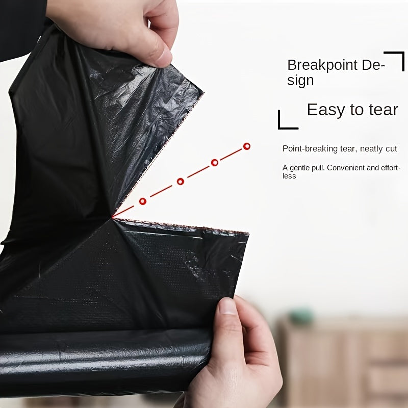 100 Black Garbage Bags 180g Heavy Duty Trash Bags for Home Office Car