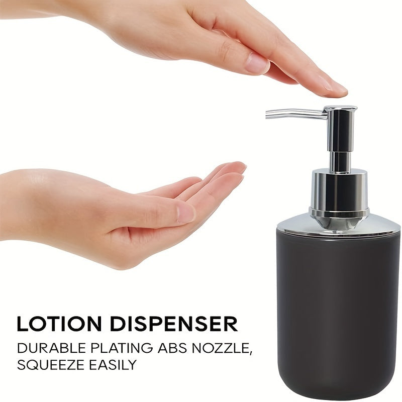 6-Piece Bathroom Accessories Set Grey for Countertop Decor and Gifts