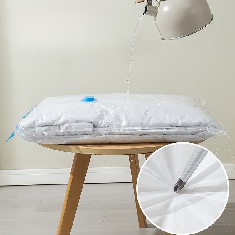 Set of 5 Rectangle Vacuum Compression Storage Bags for Clothes and Quilts