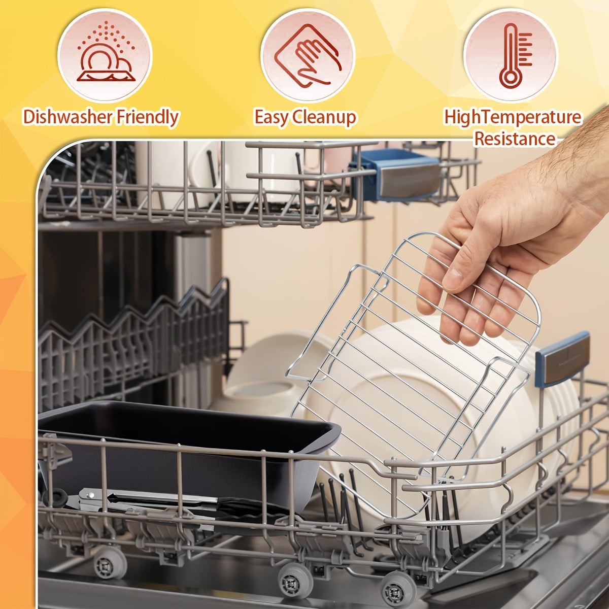 Juego de 2 rejillas de acero inoxidable para freidora de aire con brochetas y revestimientos de silicona para Ninja Air Fryer