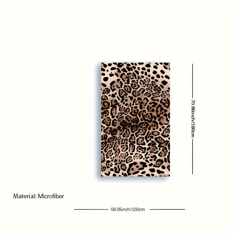 Leopard Print XL Beach Towel Soft Quick-Drying Absorbent