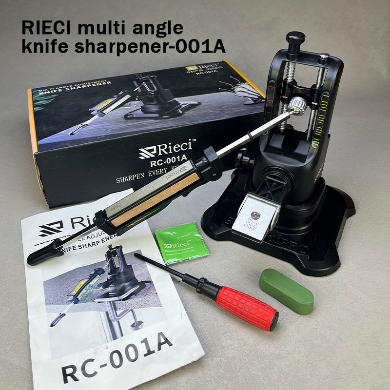 Afilador de cuchillos de ángulo fijo con piedra de diamante para uso en exteriores de cocina base de aleación duradera