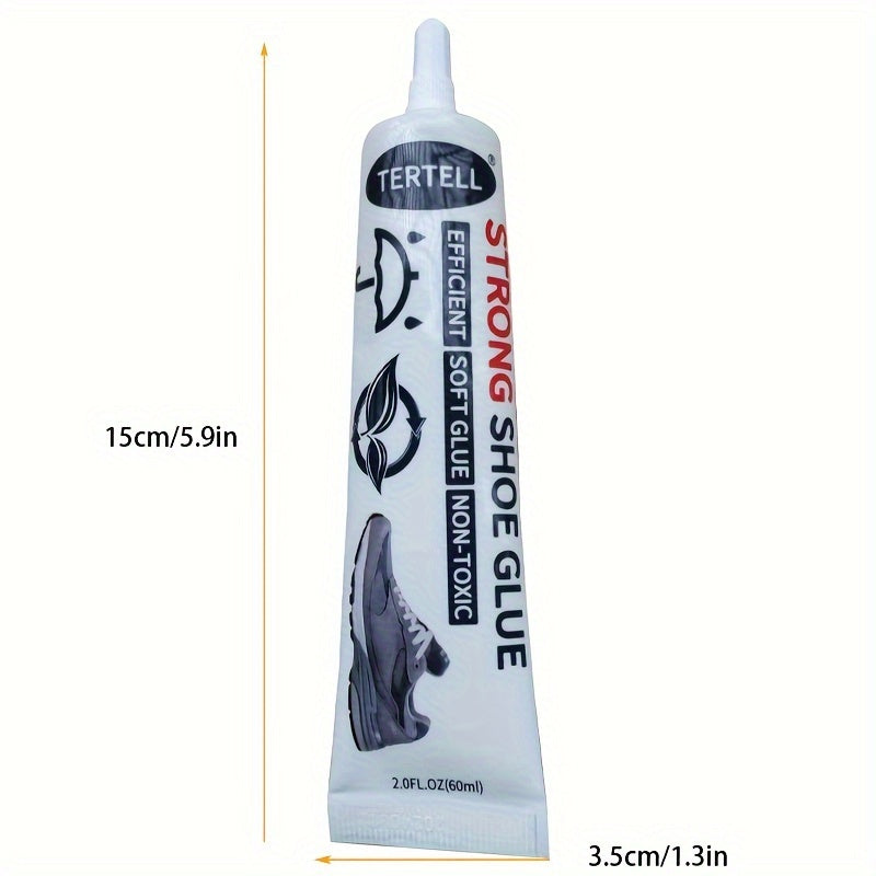 2.03oz Transparent Waterproof Heat-Resistant Shoe Glue for Home and Outdoor Repairs