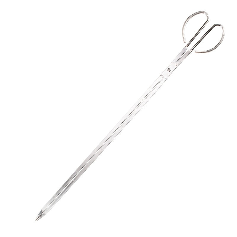 Stainless Steel Tongs with Non-Slip Head, Extended Handle, Wide Grip for Kitchen Camping and Garbage