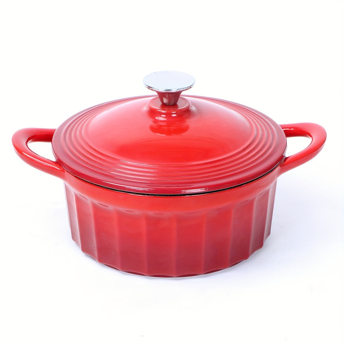 Enamel Rice Pot with Lid Cast Iron Stew Pot Oven Kitchenware Set 61oz 98oz 105oz