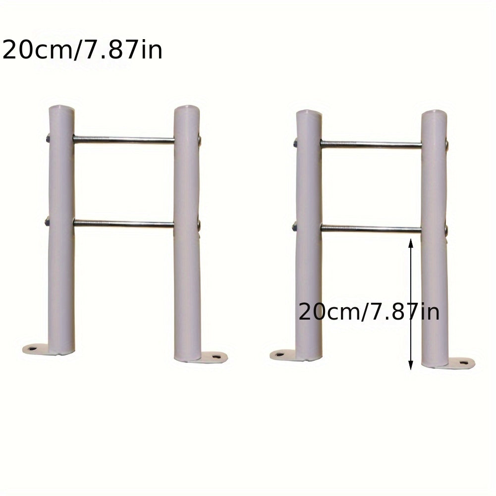 Dos calentadores de radiador de pie con diseño vertical y soporte engrosado