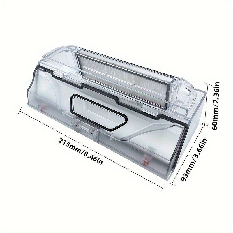 Xiaomi robot tozalagichlari uchun yuqori sifatli shaffof chang qutisi almashtirish – engil, mustahkam, o'rnatish oson, batareya talab qilinmaydi.