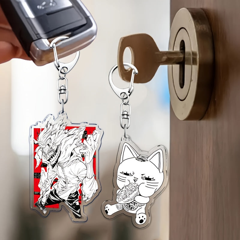 [Трендовый выбор] Стильные манга брелоки - Идеально подходят для декоративного аниме аксессуара, отличный модный подарок для фанатов и рюкзаков, рождественский подвес и ювелирные изделия