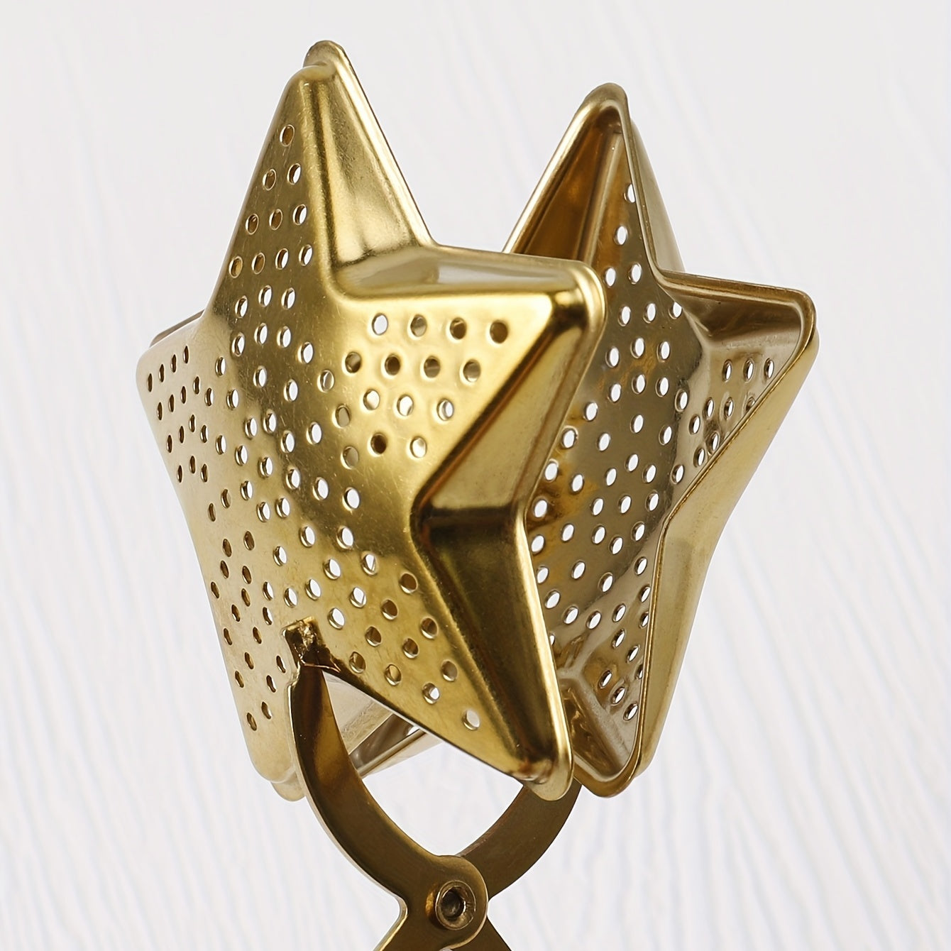 Набор для заваривания чая из нержавеющей стали с цельным ситечком в форме звезды для домашнего использования.