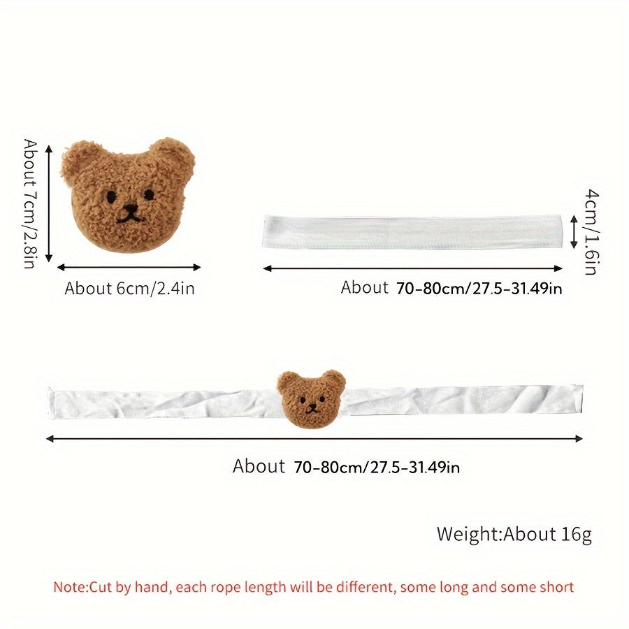Bear-Shaped Curtain Tieback Clip for Kids' Rooms, Fun Home Decor Accessory