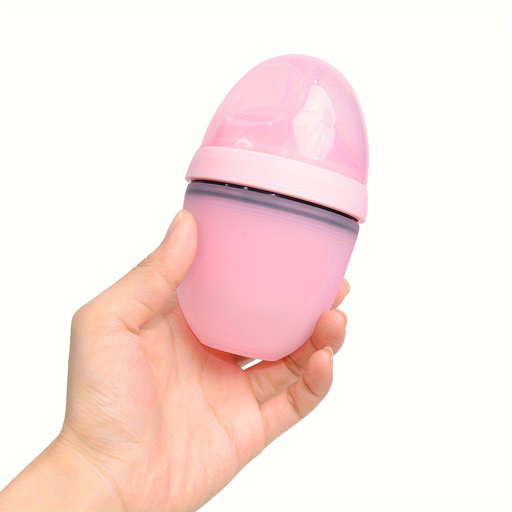 150ml Silicone Baby Feeding Bottle Wide Bore No Handle for Infants 0-36 Months