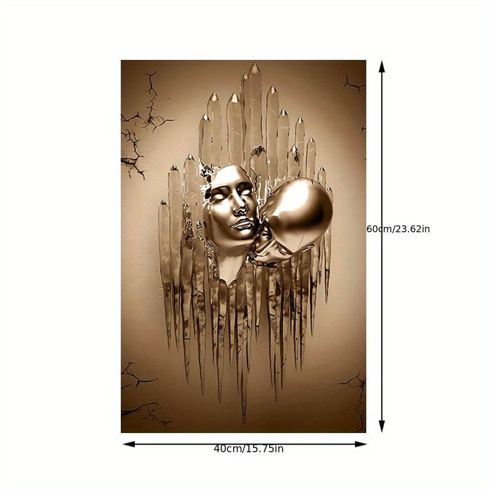 Abstract Canvas Wall Art of Love Couples Kissing 40x60cm or 50x75cm Home Decor