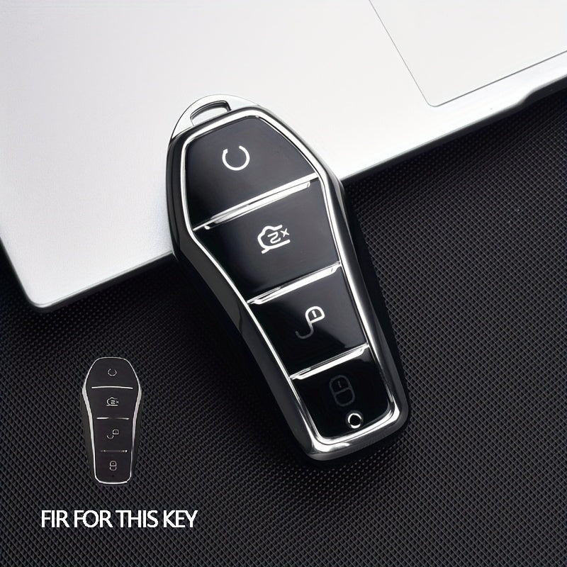 Car Key Cover TPU Durable Anti-Drop Smart Remote Protector for Vehicle