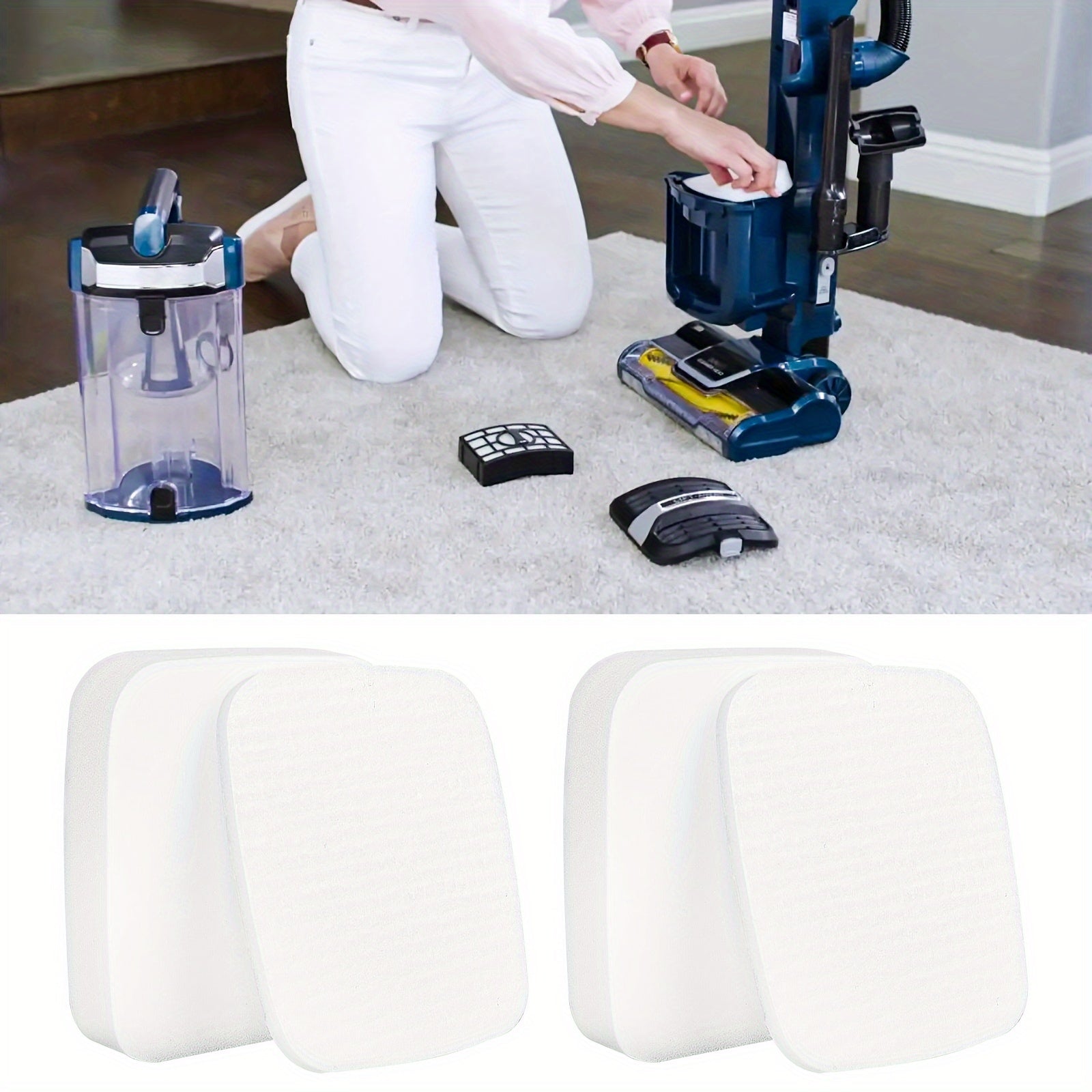 2 Sets Vacuum Filter Adapter for Shark NV602UK NV702UK Tiled Carpet