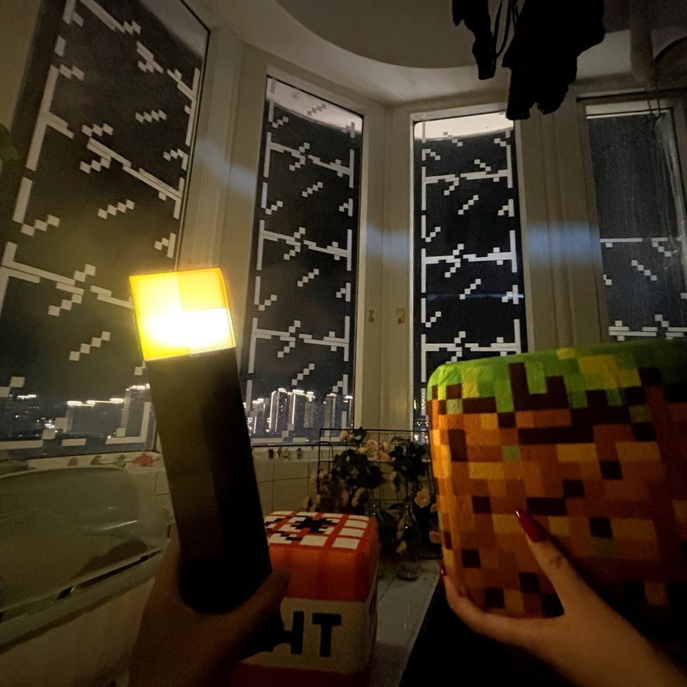 Glass Static Window Stickers Decorative Pixel Wind Self-Adhesive Home Decor